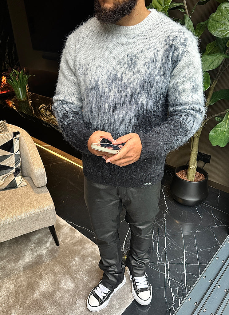 Mohair Gradient Sweater - Black - Image 20