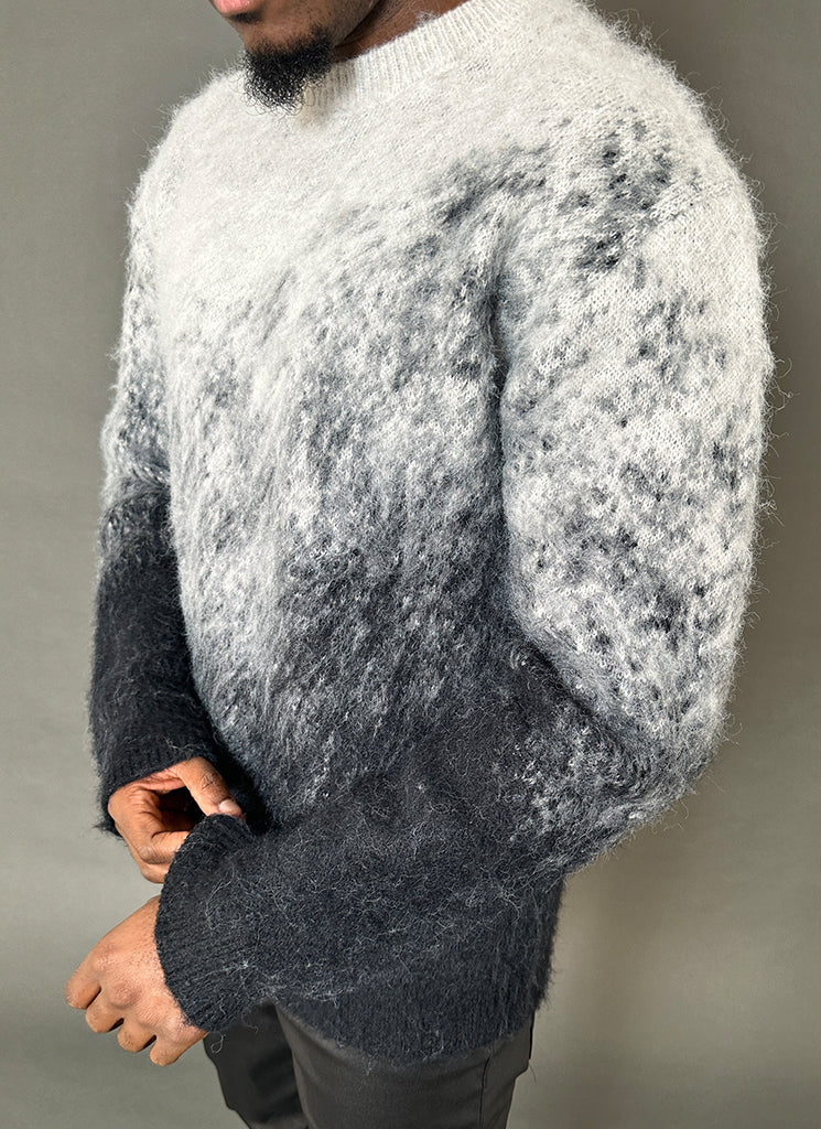Mohair Gradient Sweater - Black - Image 25