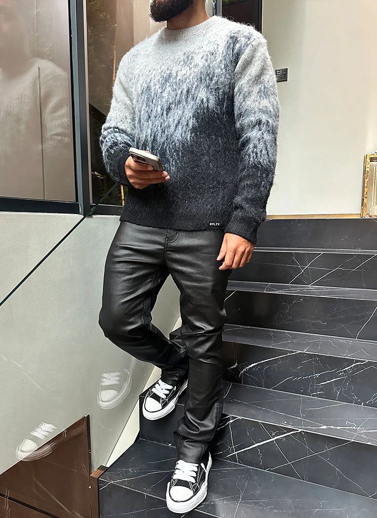 Mohair Gradient Sweater - Black - Image 3