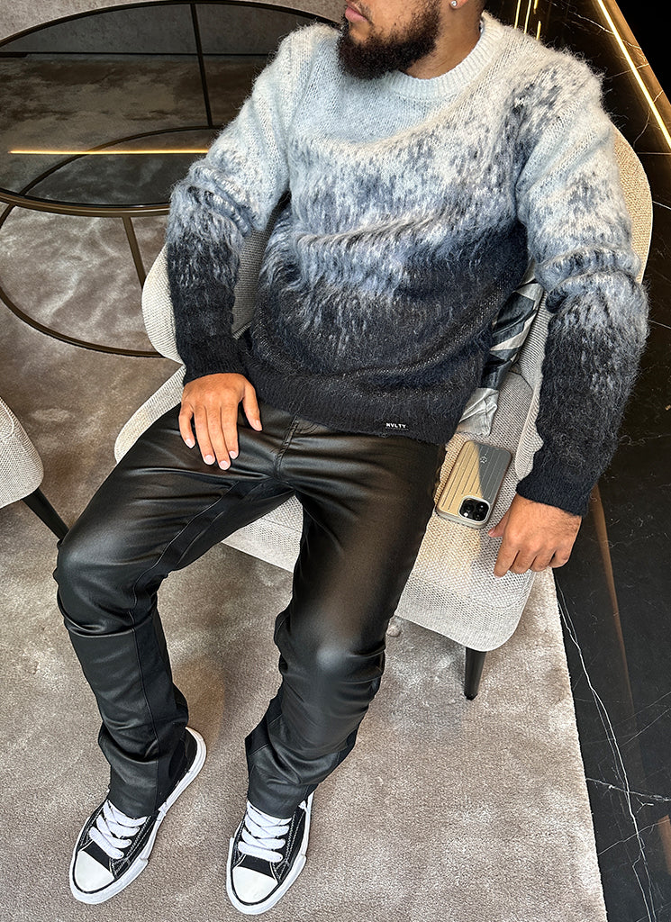 Mohair Gradient Sweater - Black - Image 6