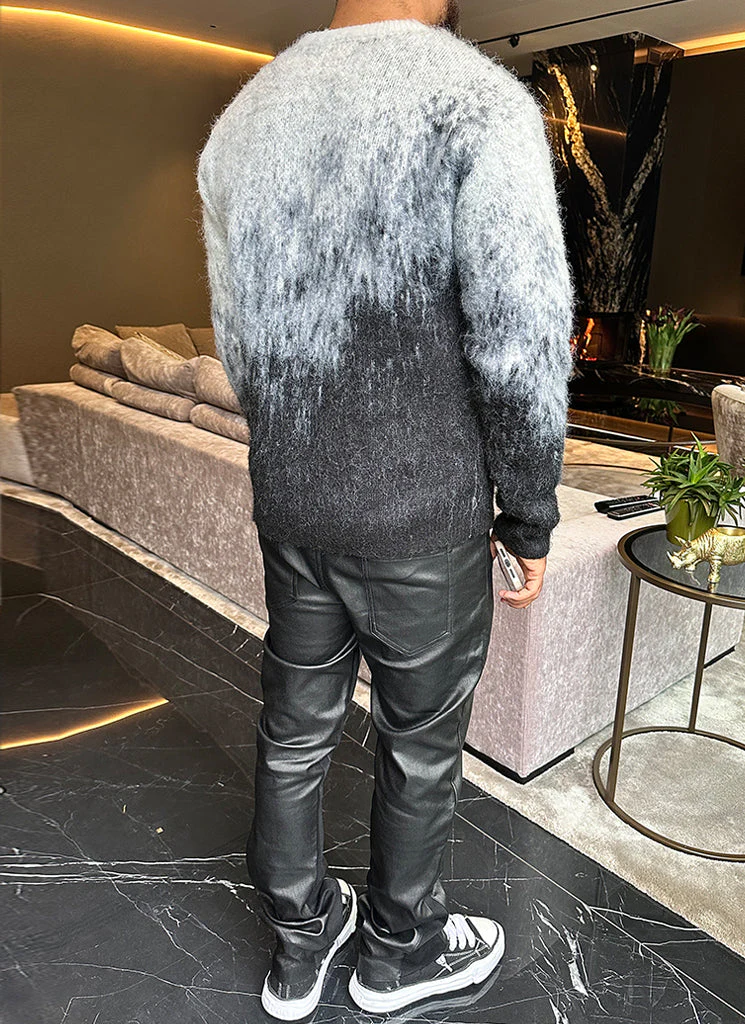 Mohair Gradient Sweater - Black - Image 7