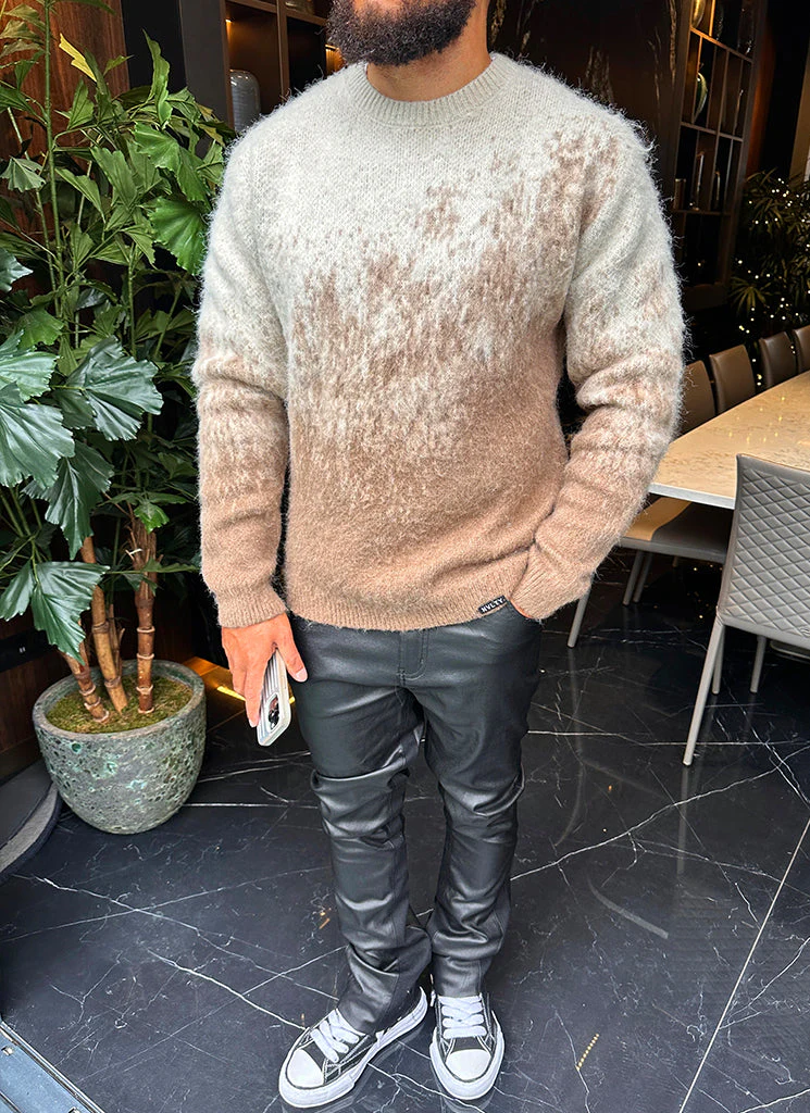 Mohair Gradient Sweater - Stone - Image 12