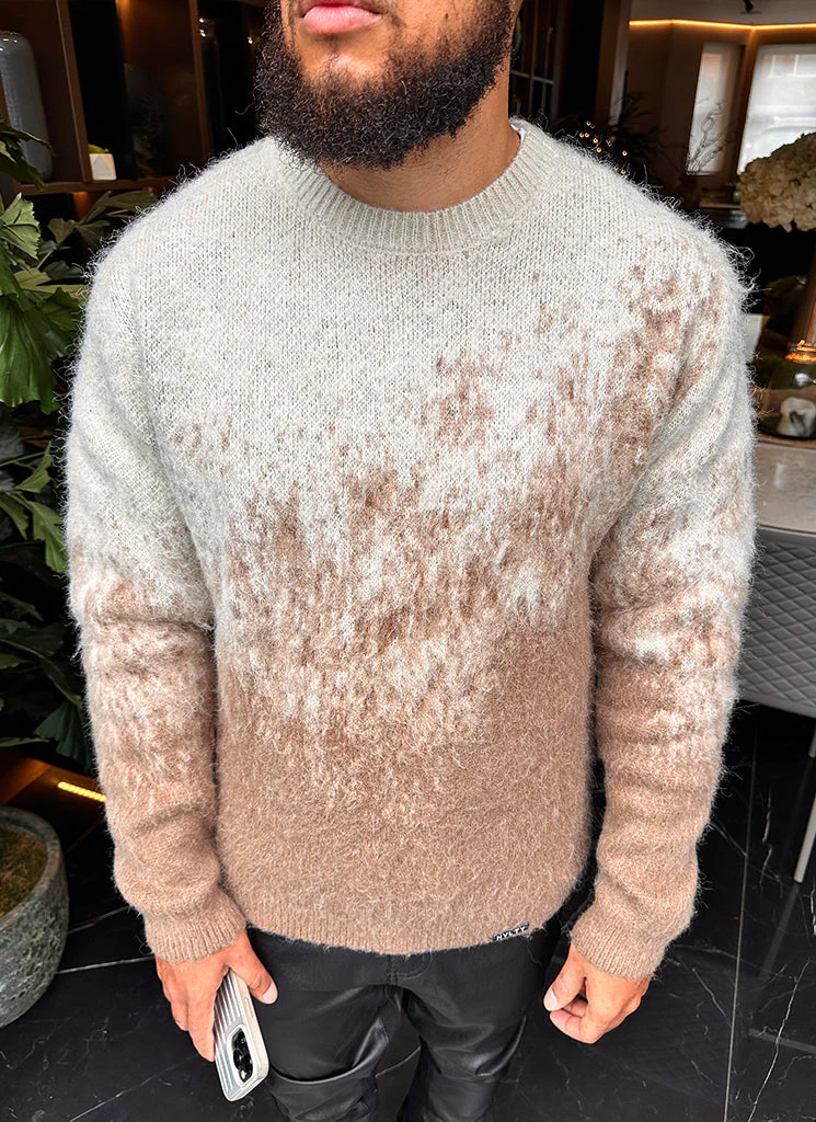 Mohair Gradient Sweater - Stone - Image 17