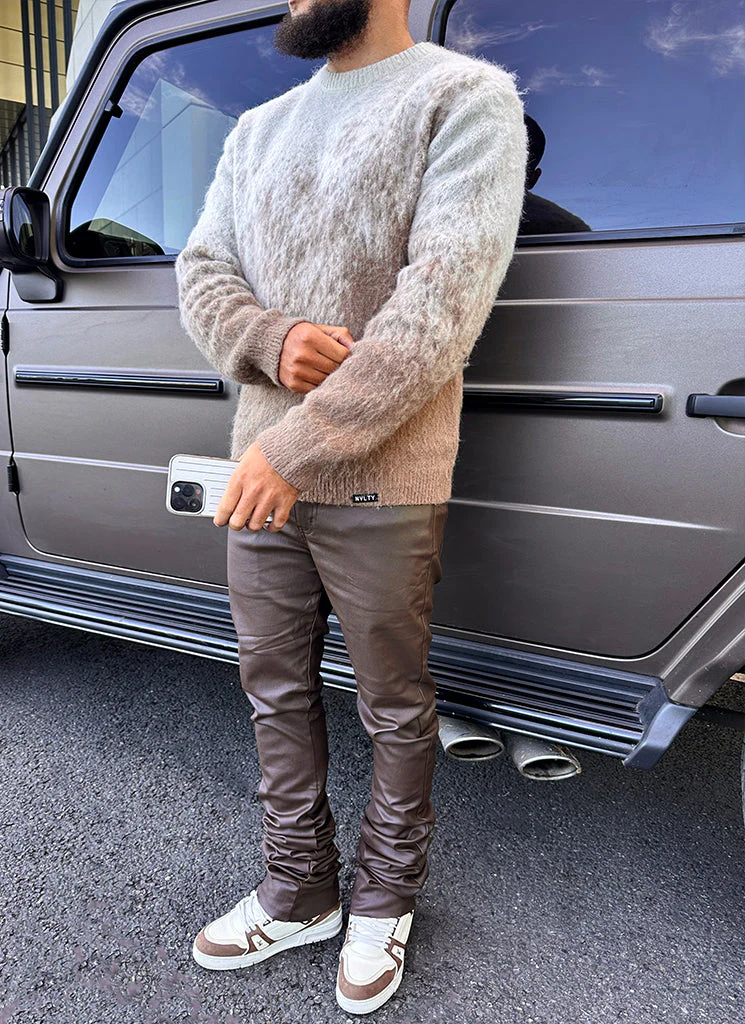 Mohair Gradient Sweater - Stone - Image 6