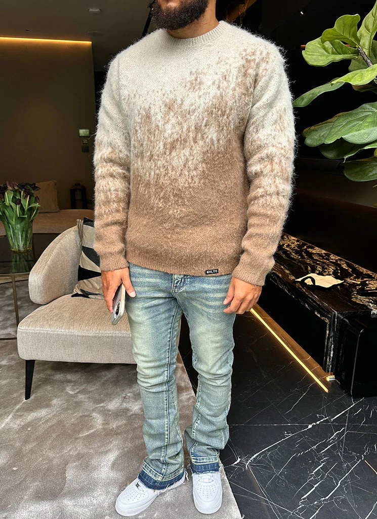Mohair Gradient Sweater - Stone - Image 9