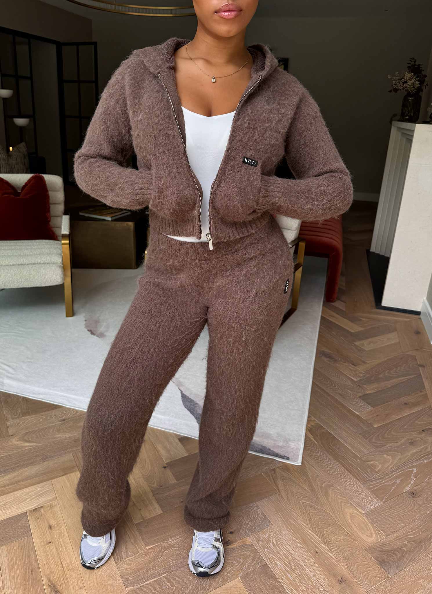 Mohair Joggers - Brown - Image 12