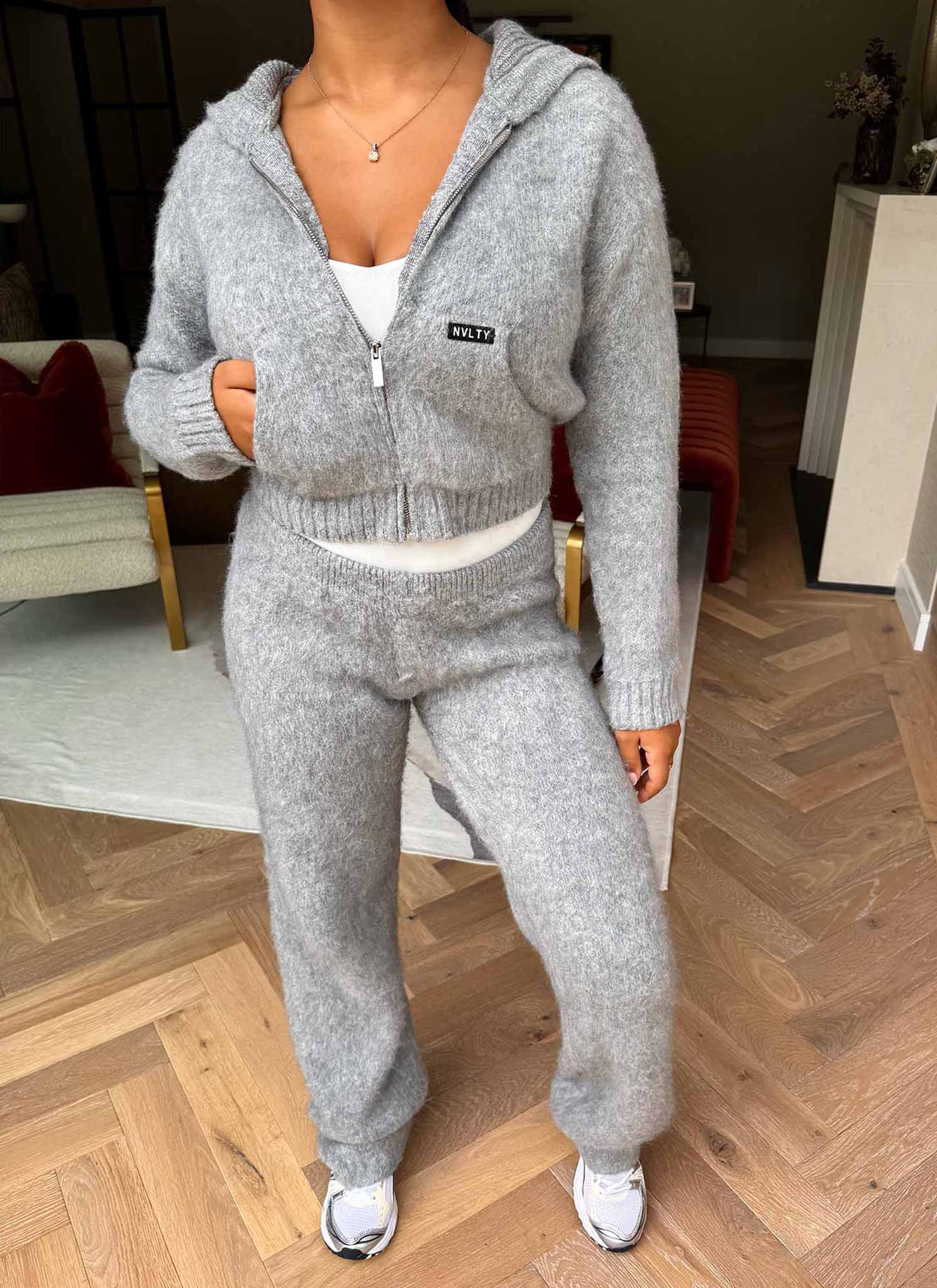 Mohair Joggers - Grey - Image 8