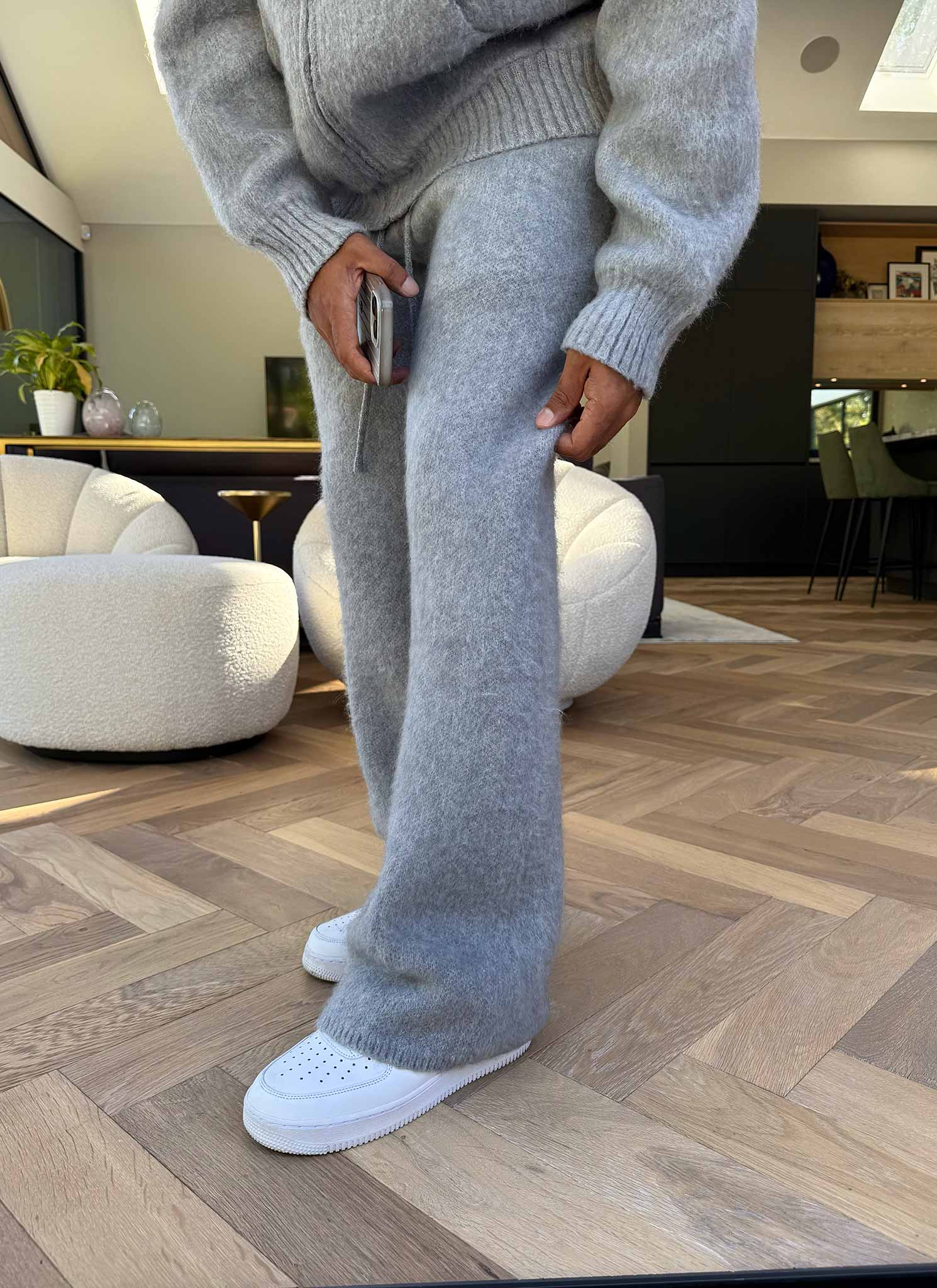 Mohair Joggers - Grey - Image 11