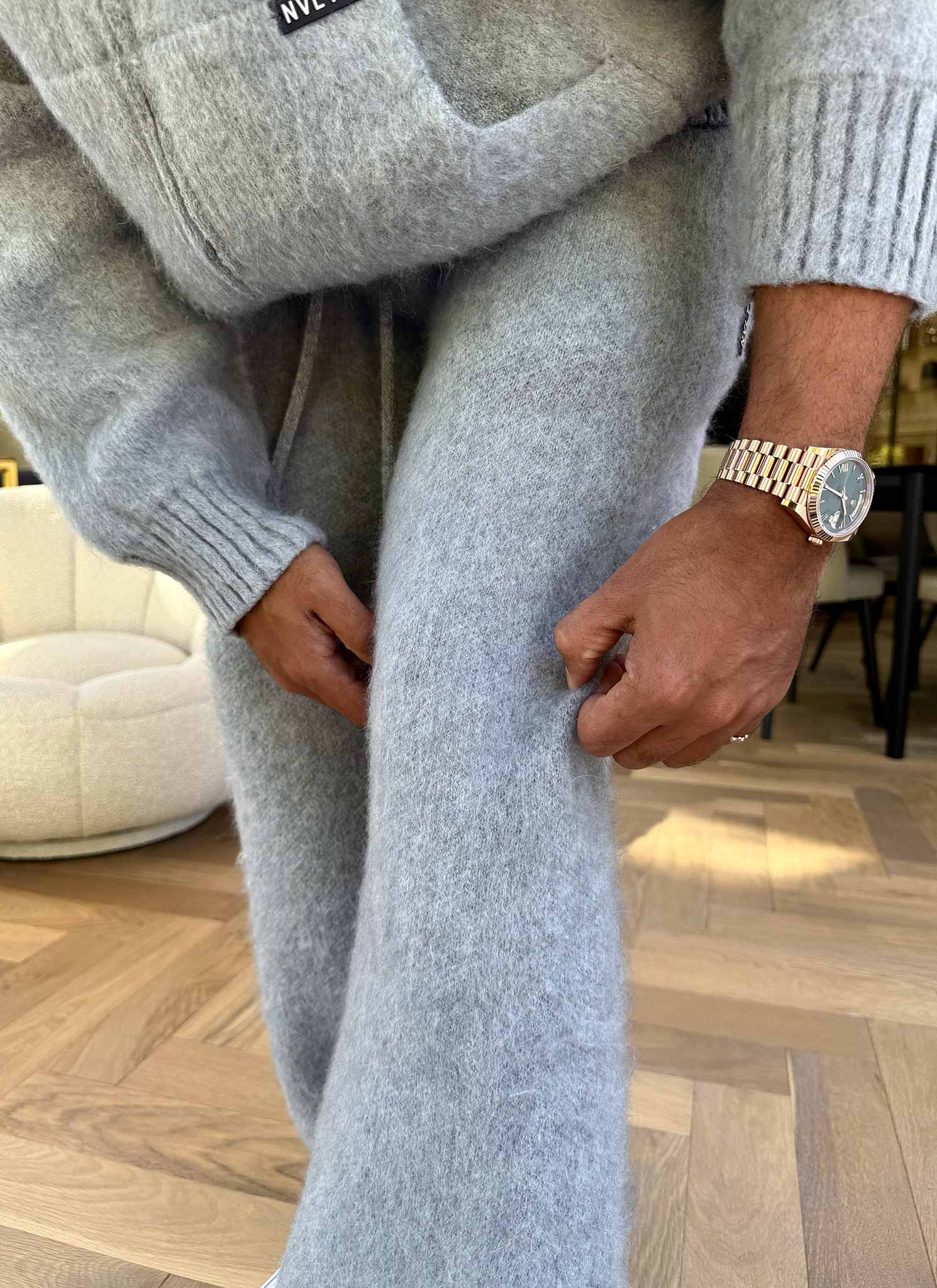 Mohair Joggers - Grey - Image 13