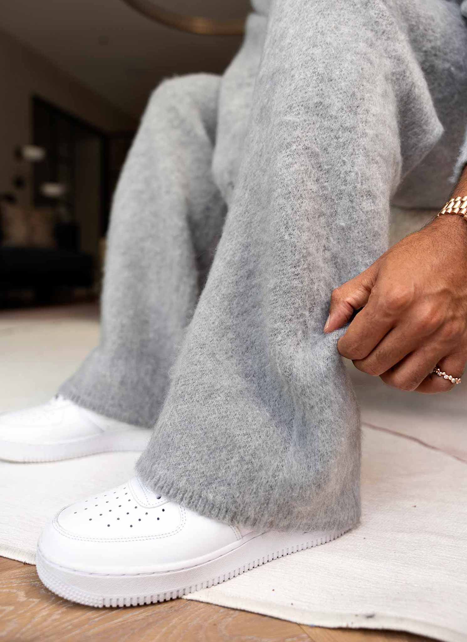 Mohair Joggers - Grey - Image 3