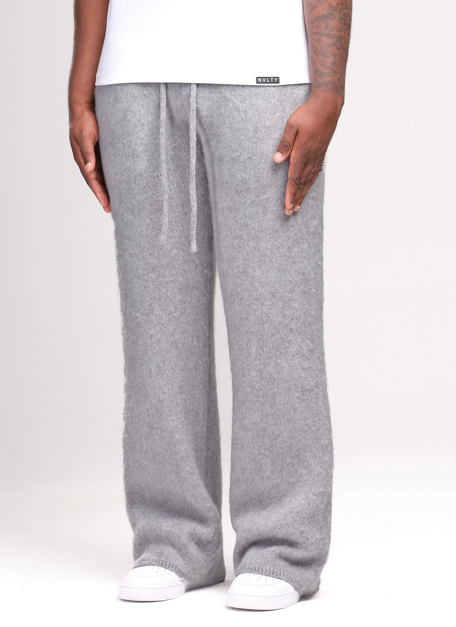Mohair Joggers - Grey - Image 4