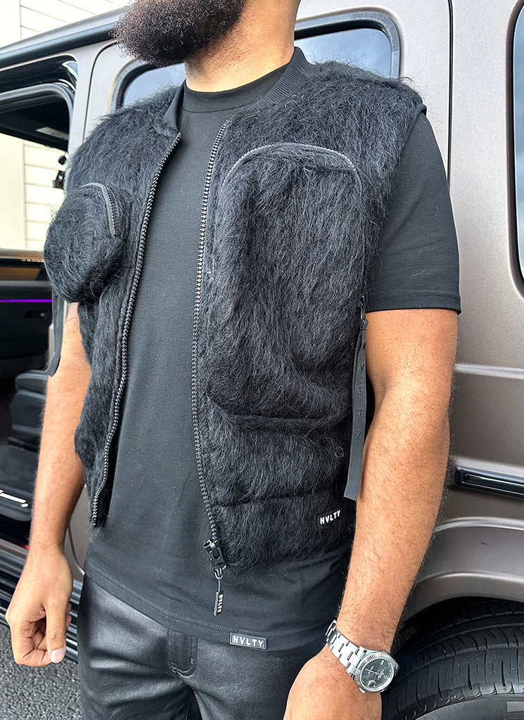 Mohair Multi Pocket Harness - Black - Image 6