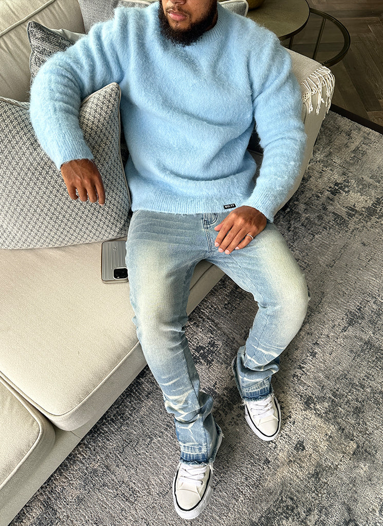 Mohair Sweater - Baby Blue - Image 10