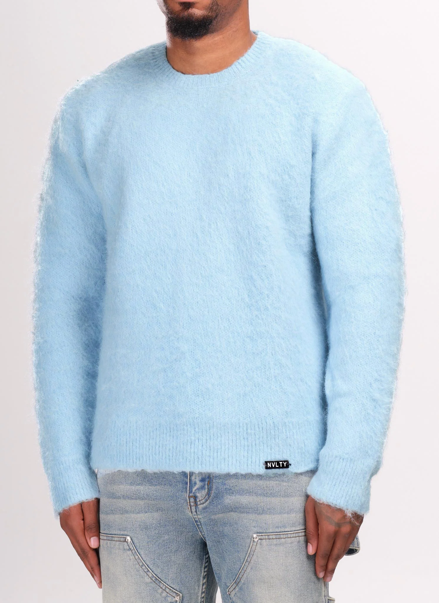 Mohair Sweater - Baby Blue - Image 2