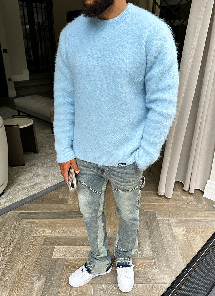 Mohair Sweater - Baby Blue - Image 3
