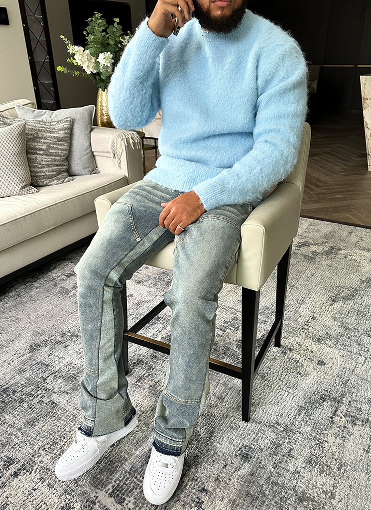 Mohair Sweater - Baby Blue - Image 8