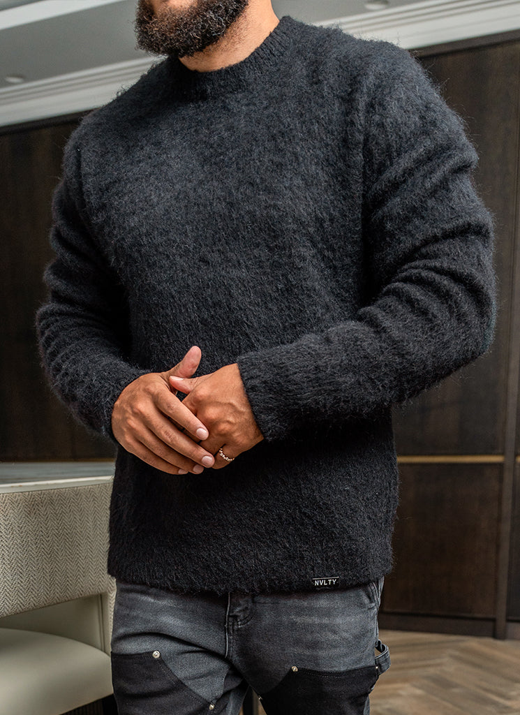 Mohair Sweater - Black - Image 3