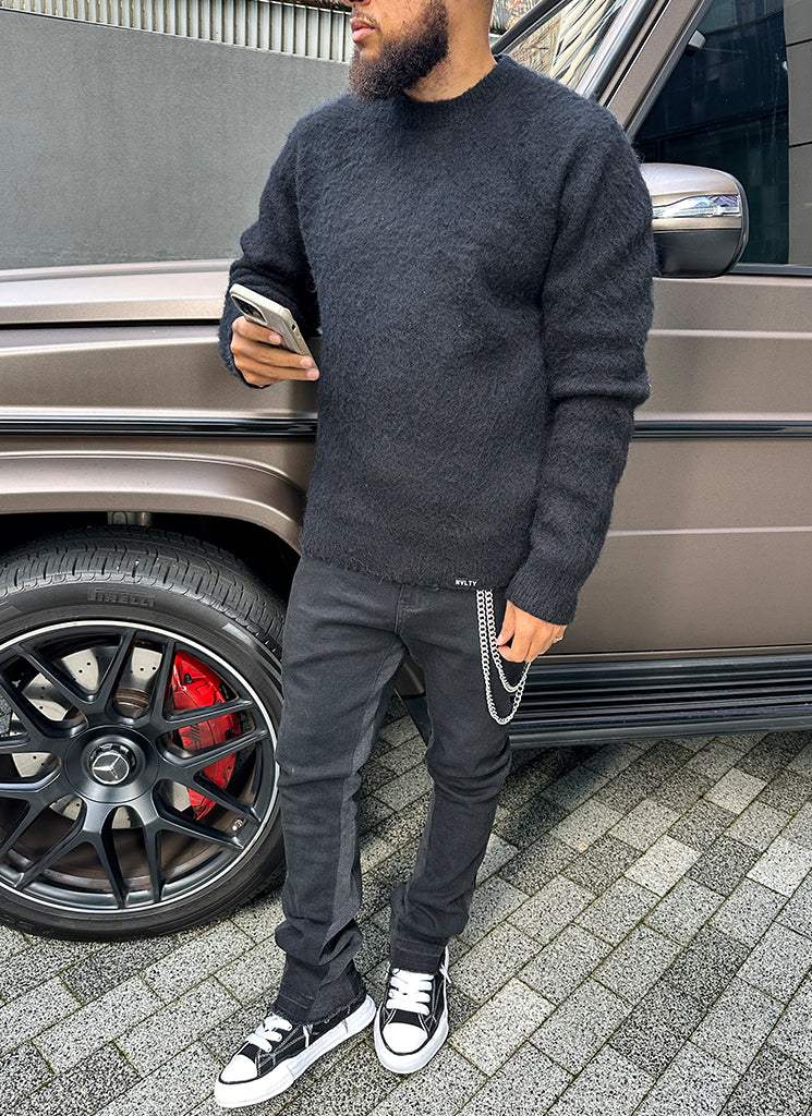 Mohair Sweater - Black - Image 6