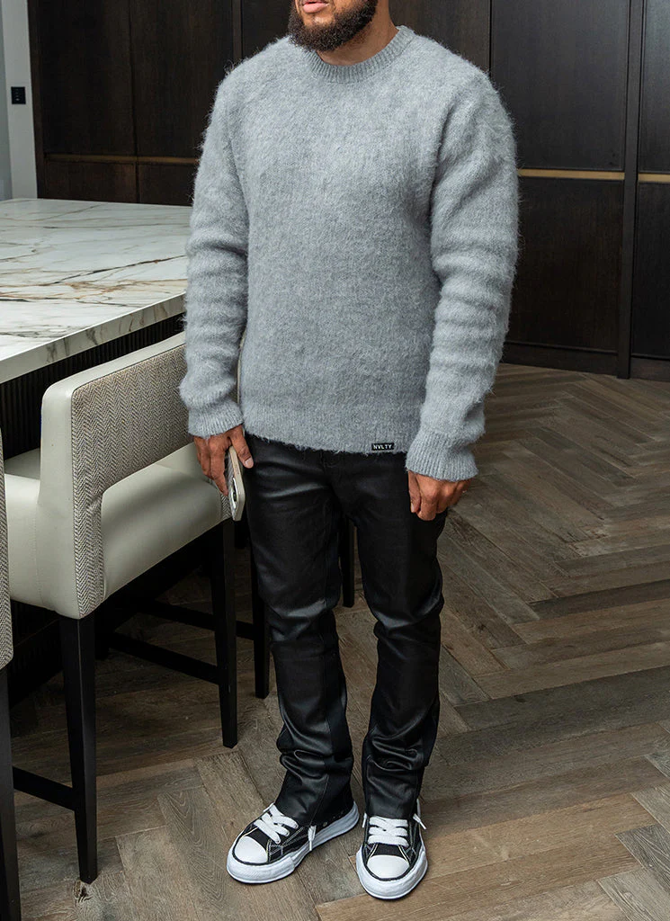 Mohair Sweater - Grey - Image 3