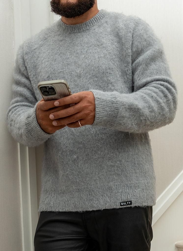 Mohair Sweater - Grey - Image 4