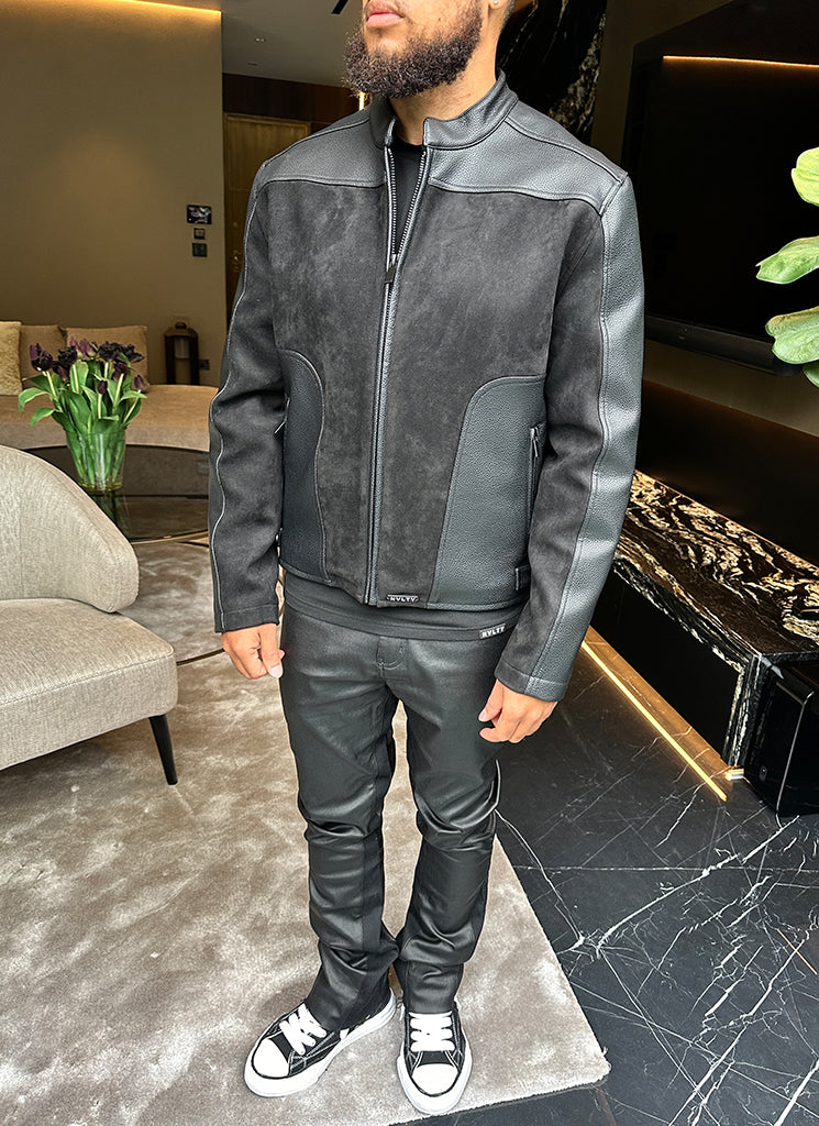 Moto Biker Jacket - Black - Image 21