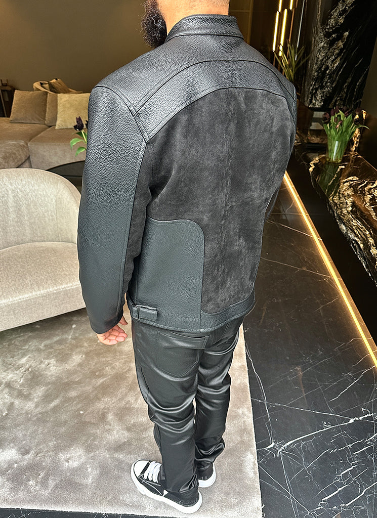 Moto Biker Jacket - Black - Image 24