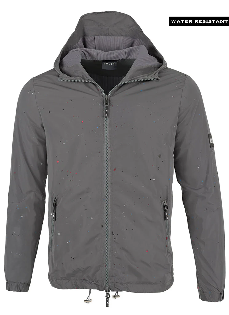 Paint Windbreaker - Charcoal Grey - Image 2