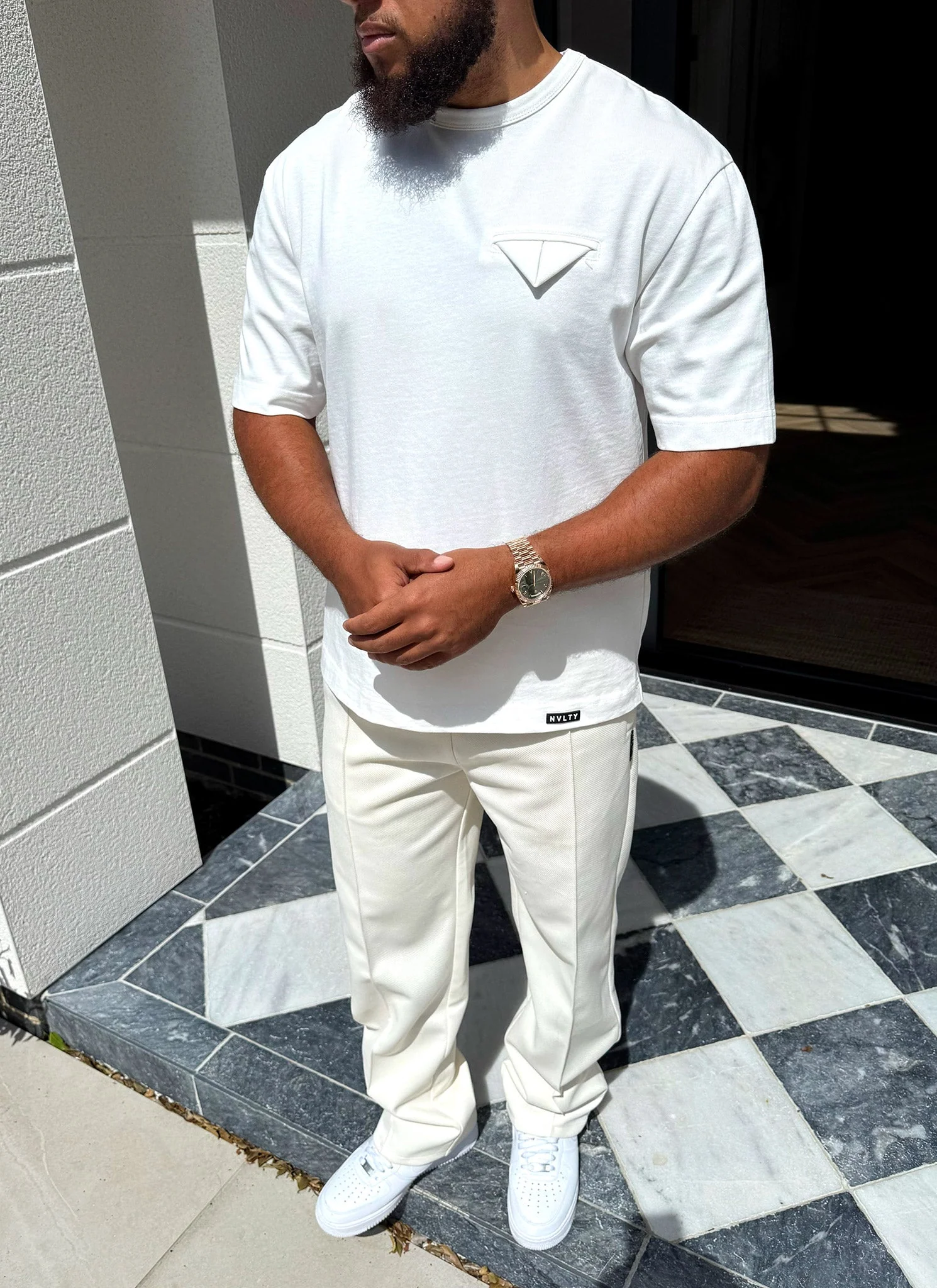 Pocket Square T-Shirt - White - Image 5