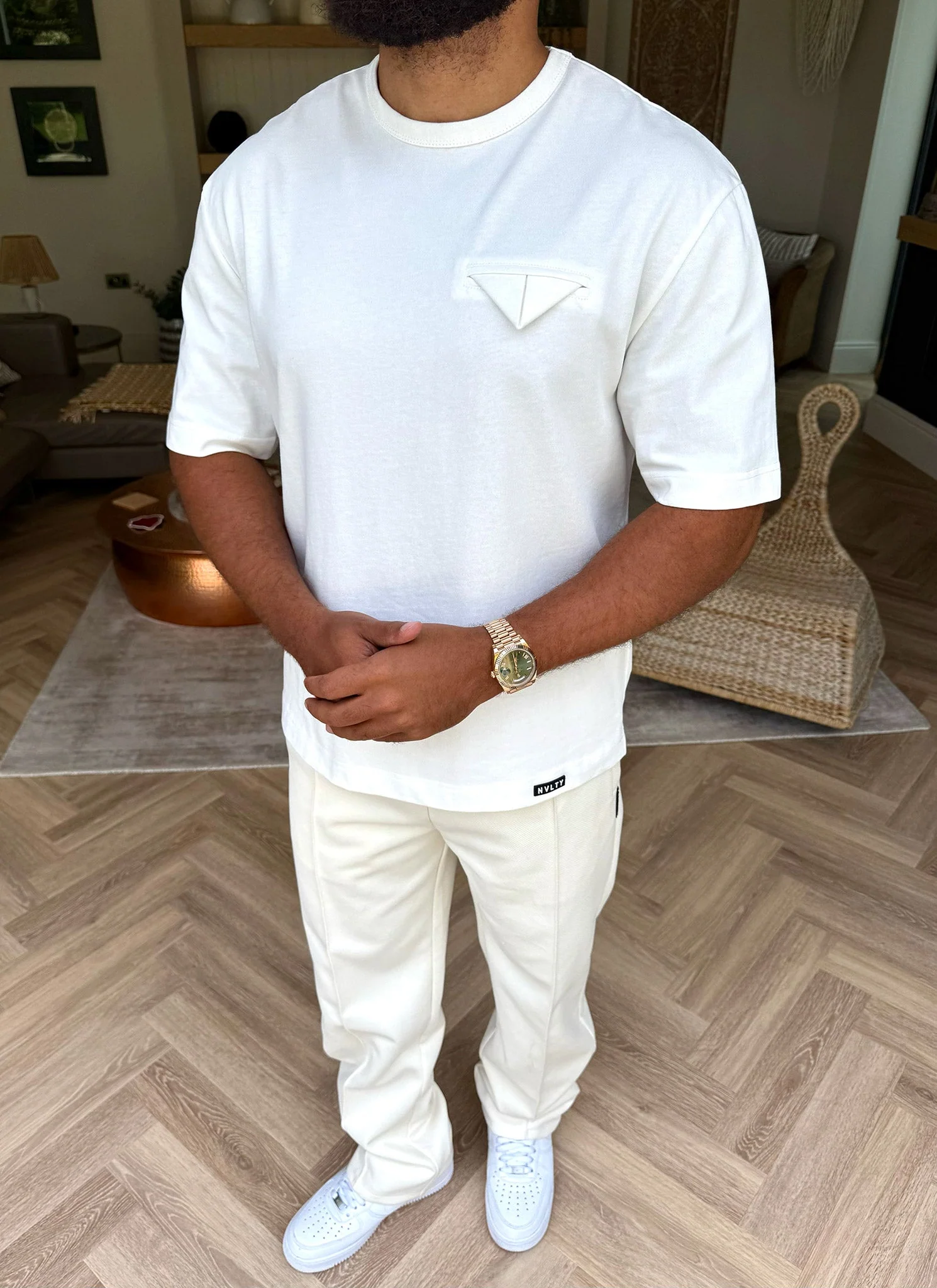 Pocket Square T-Shirt - White - Image 6