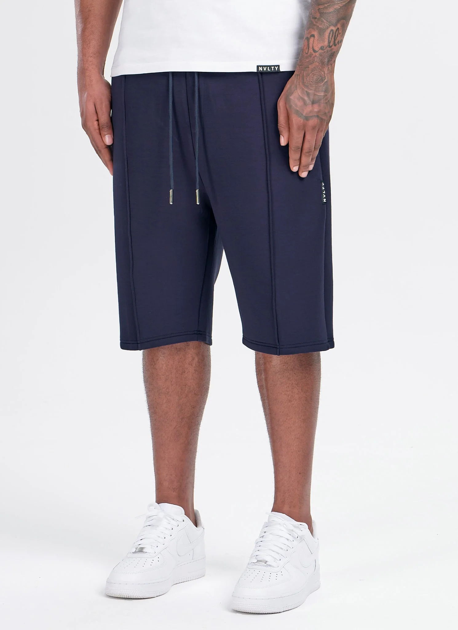 Scuba Structured Shorts - Navy - Image 3