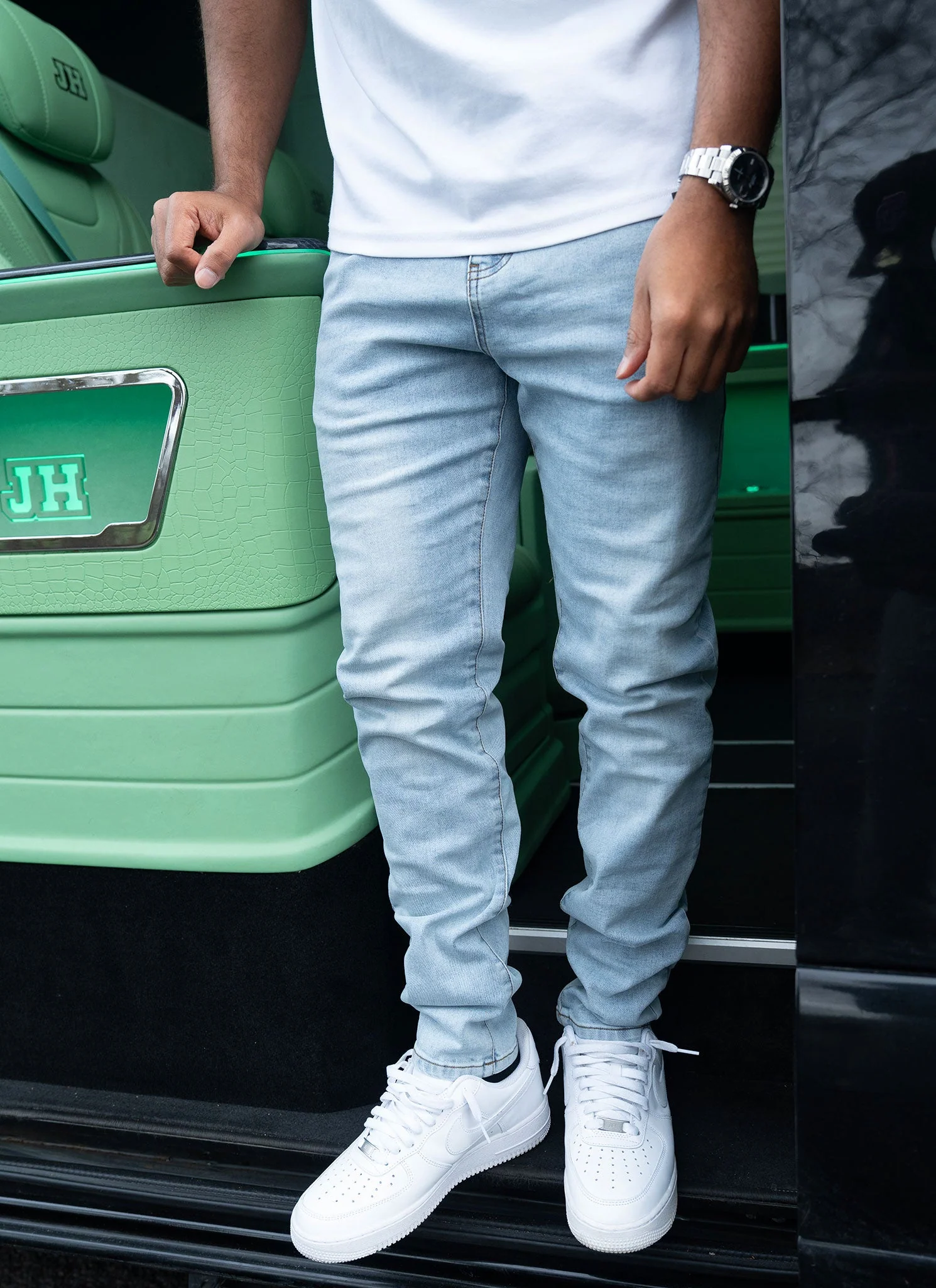 Slim Fit Jeans - Blue - Image 4