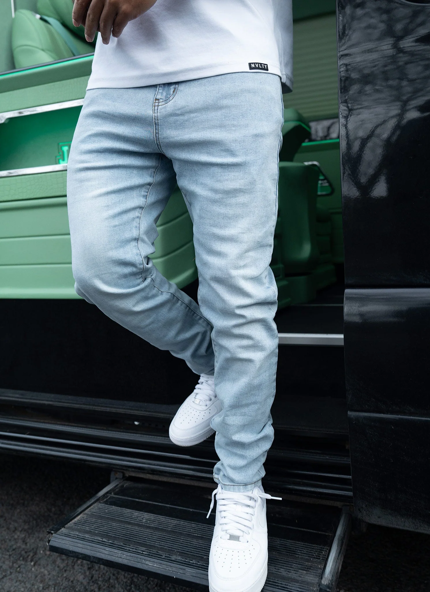 Slim Fit Jeans - Blue - Image 5