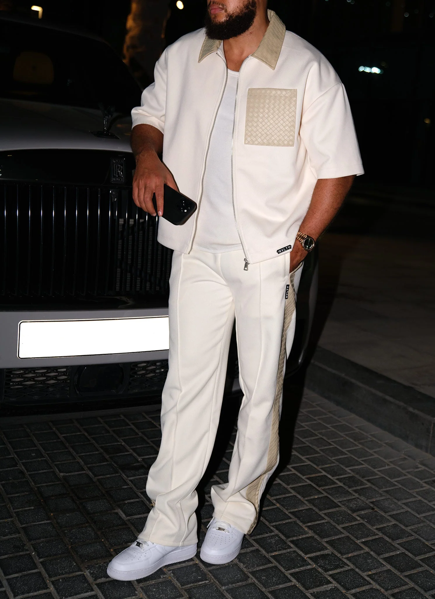 Twill Interlock Shirt - Ivory - Image 11
