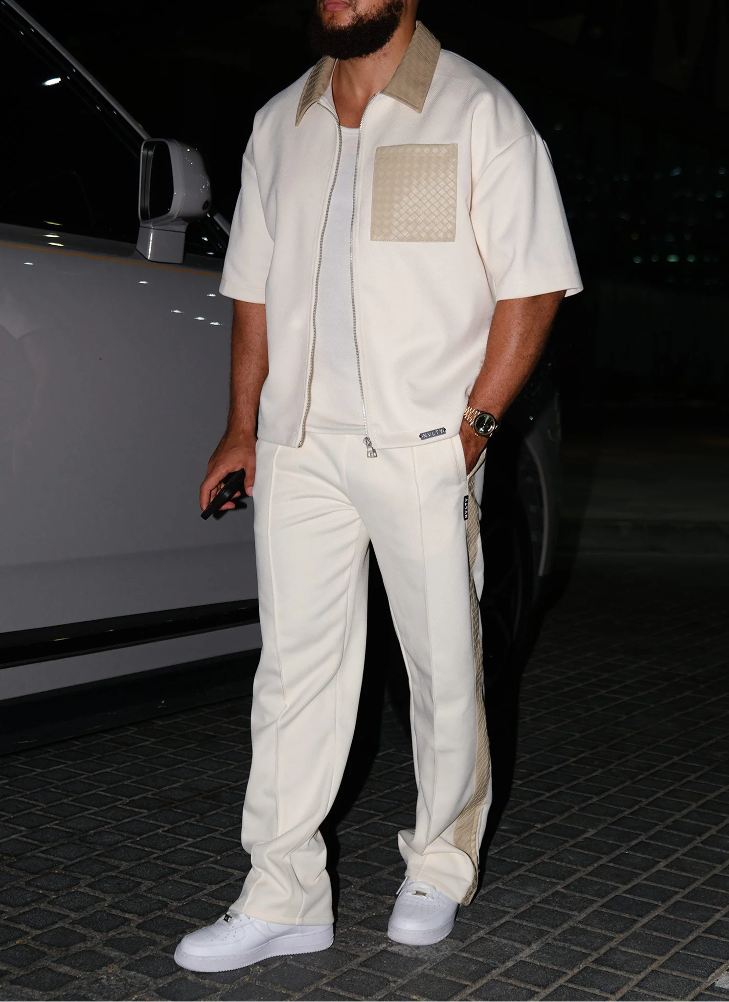 Twill Interlock Shirt - Ivory - Image 12