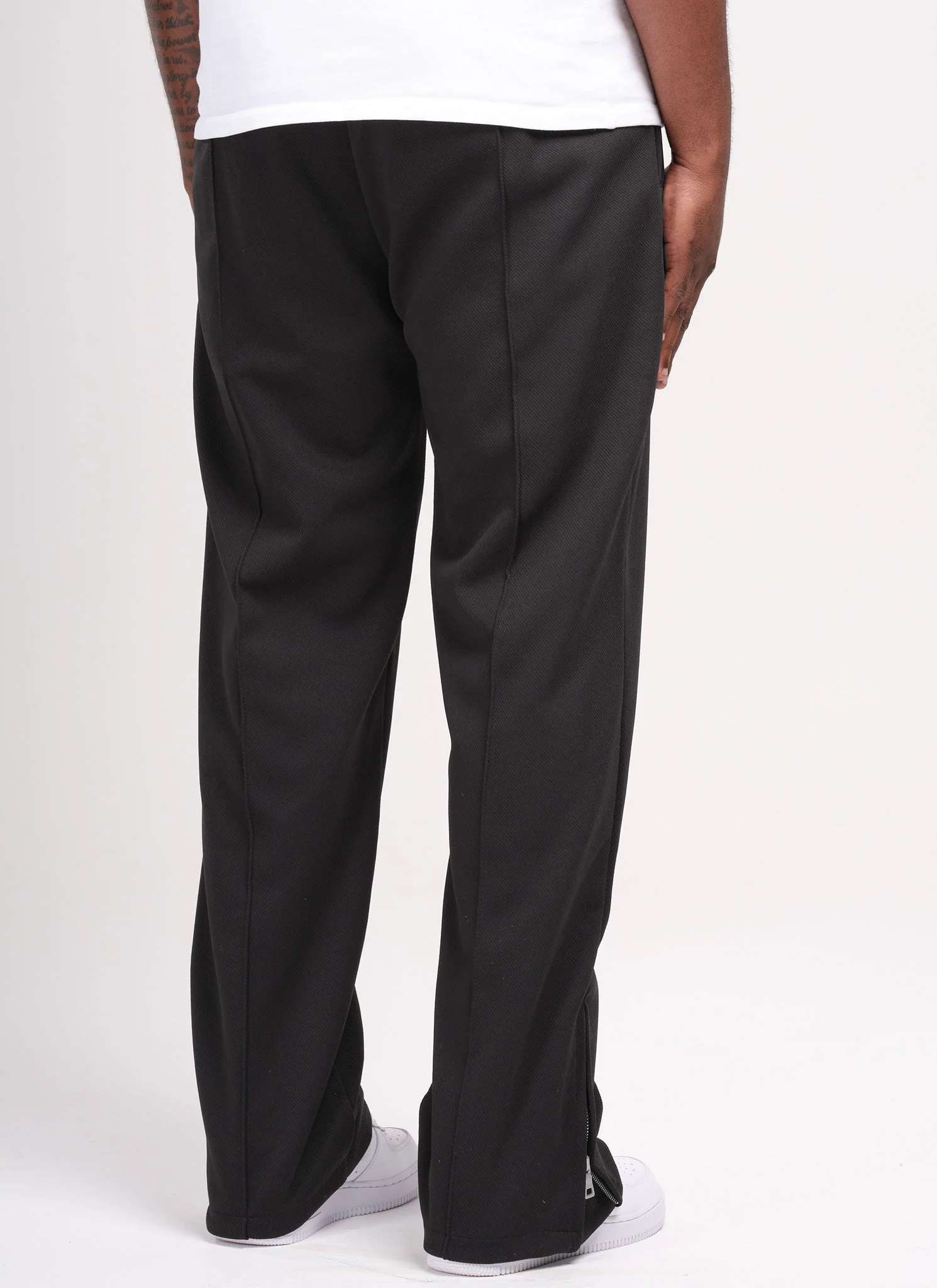 Twill Pleat Pants - Black - Image 6