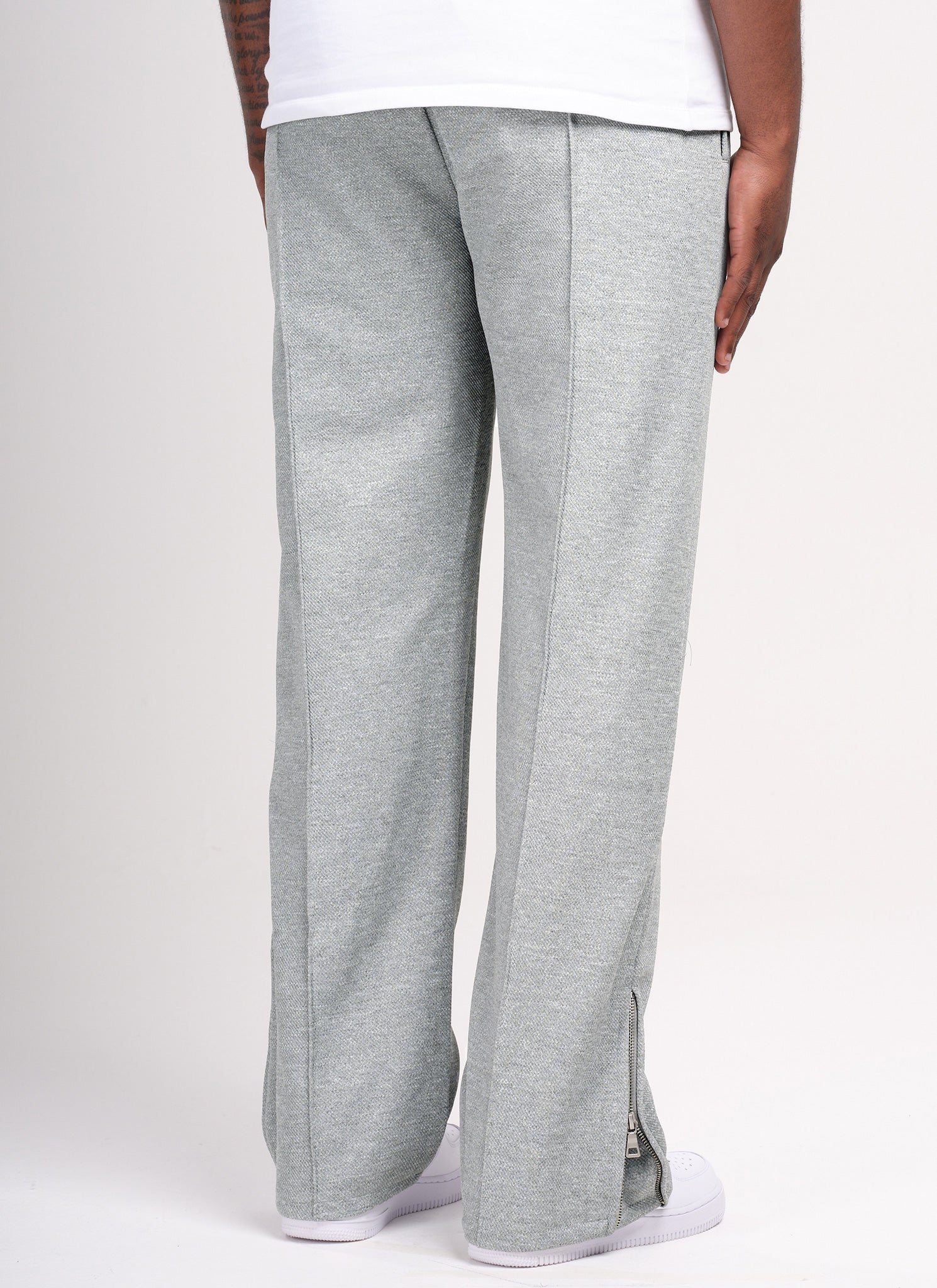 Twill Pleat Pants - Grey - Image 6