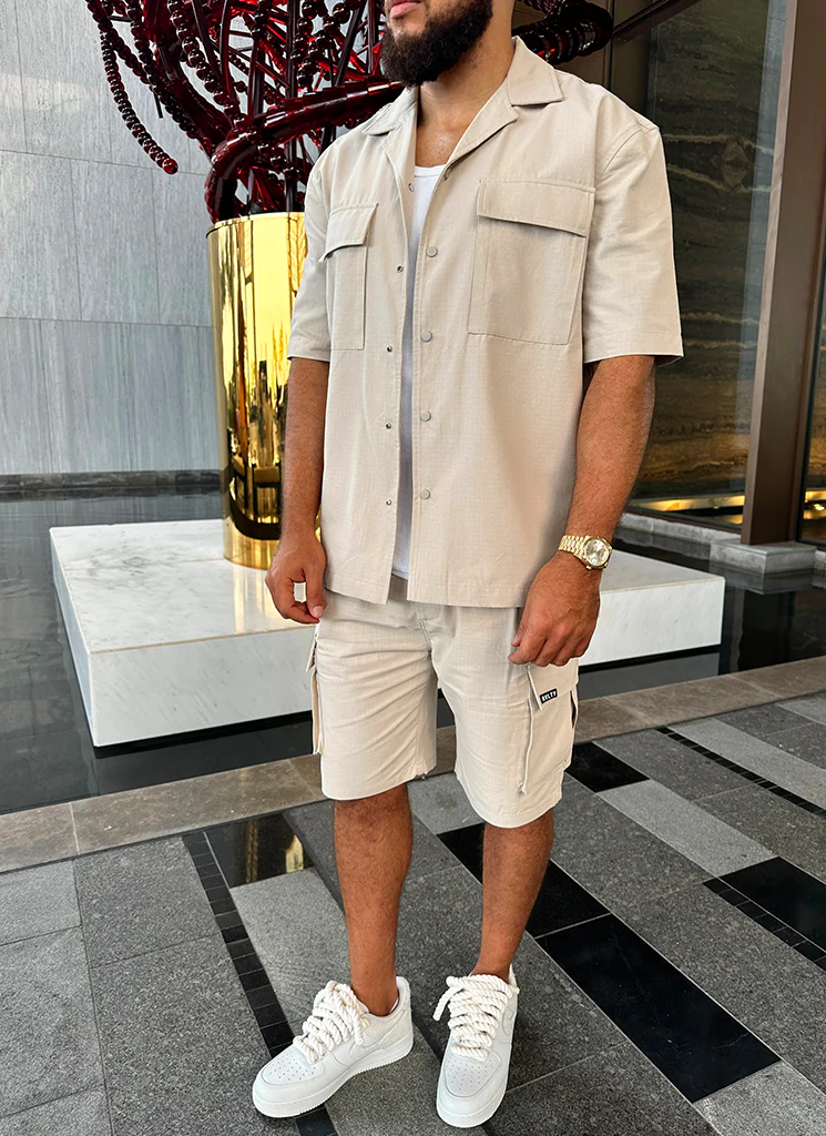 Vintage Cargo Shirt - Stone - Image 3