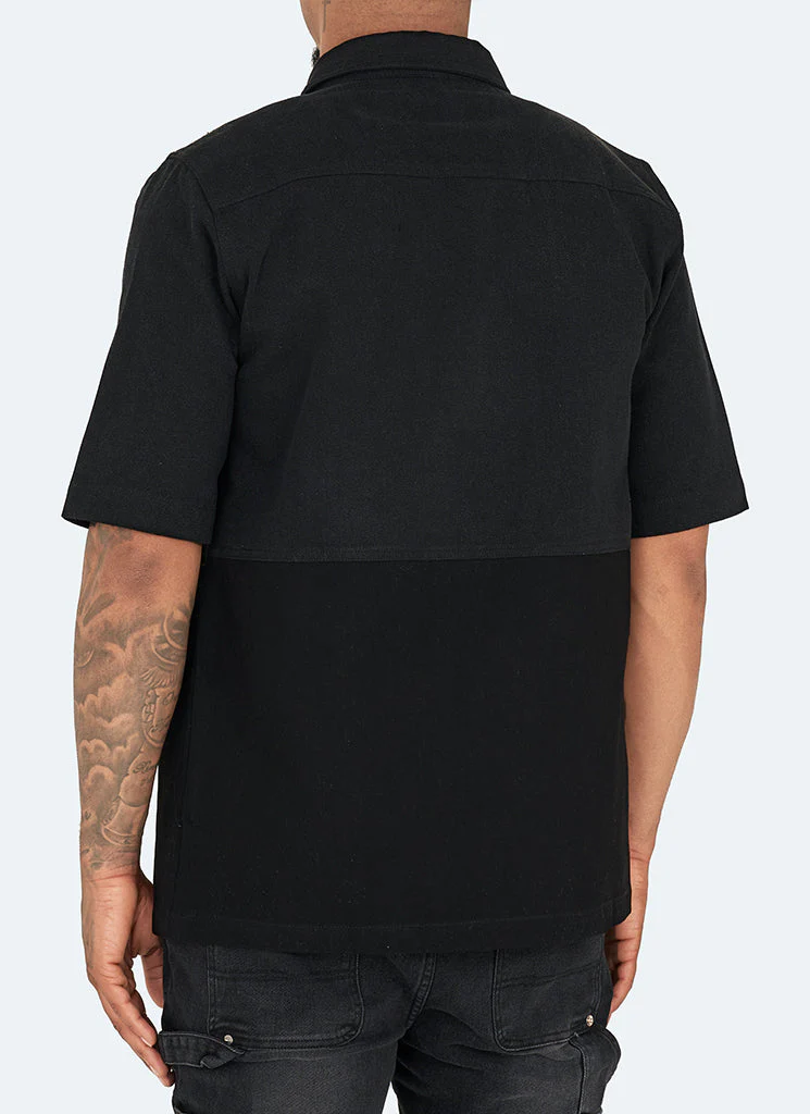 Vintage Carpenter Denim Shirt - Black - Image 4