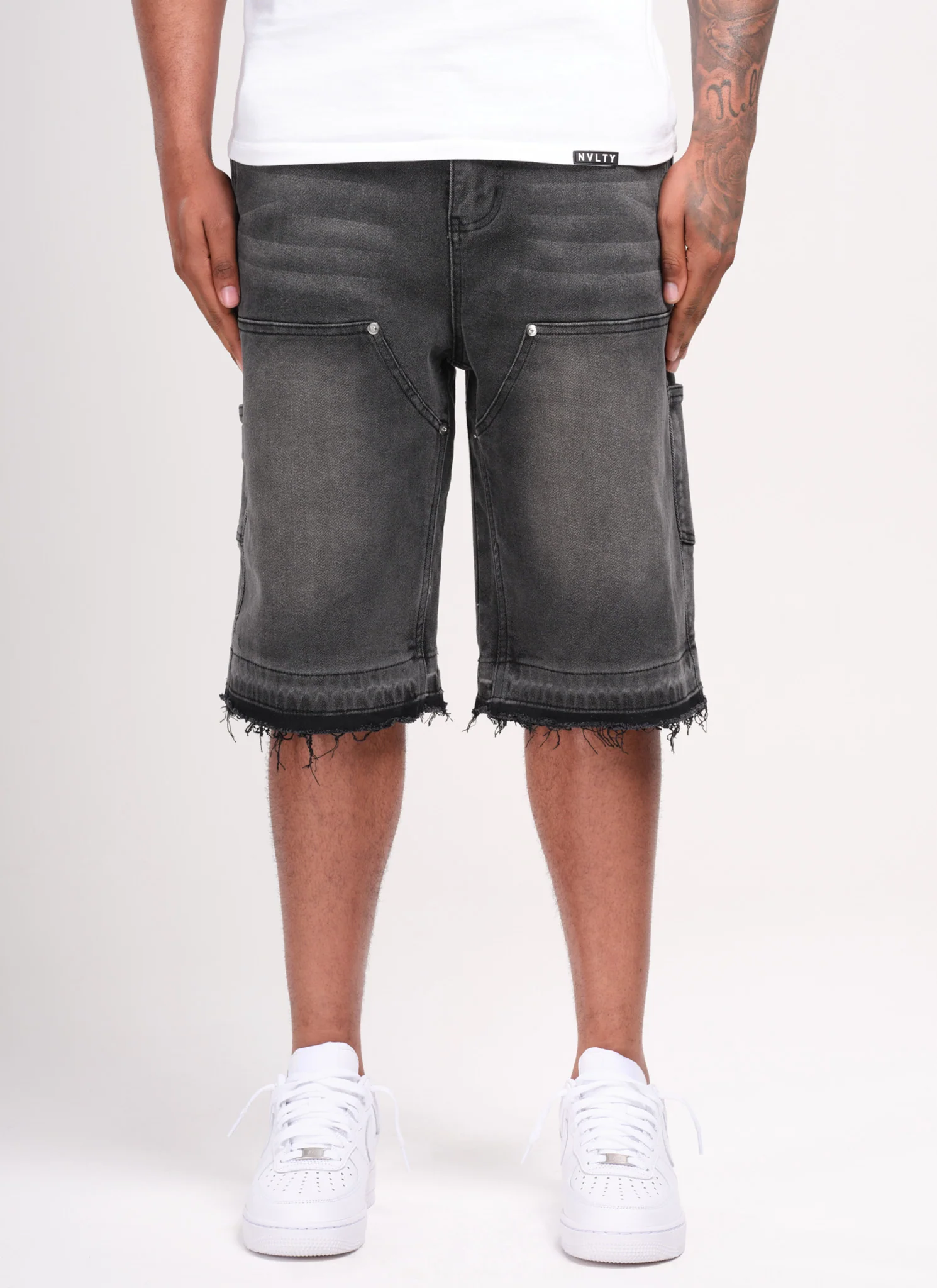 Vintage Carpenter Denim Shorts - Black