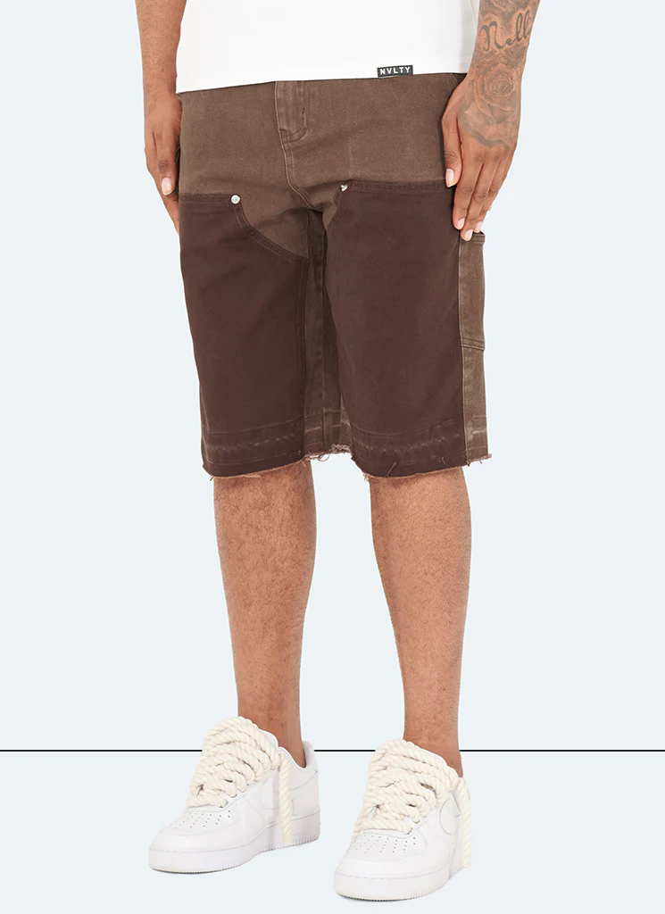 Vintage Carpenter Denim Shorts - Brown - Image 5