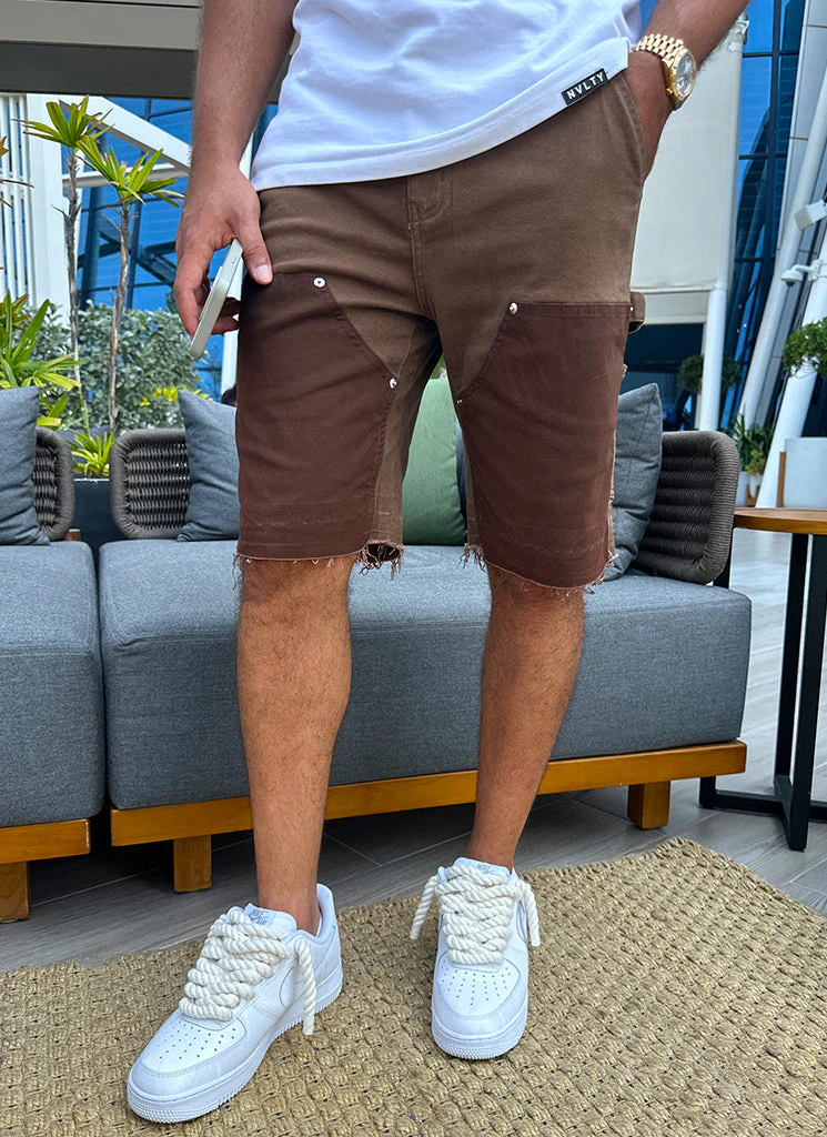 Vintage Carpenter Denim Shorts - Brown - Image 7