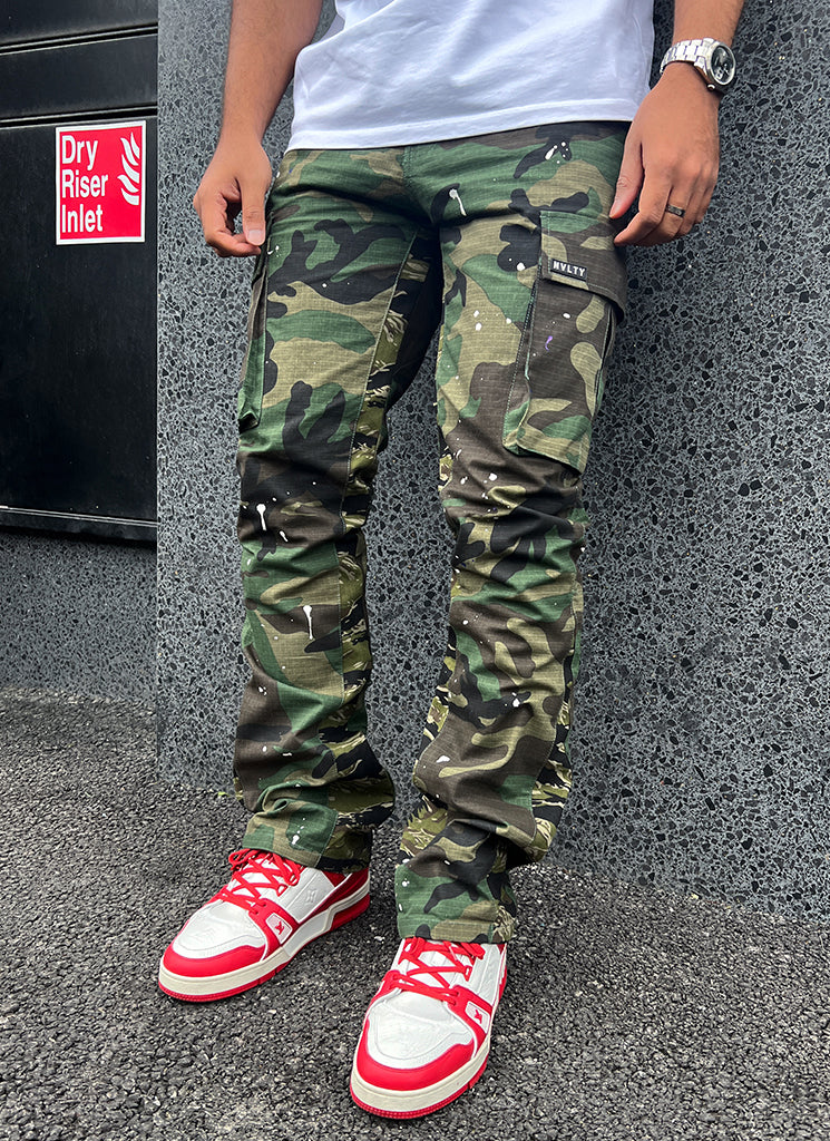 Vintage Flare Cargos - Camo Paint - Image 7