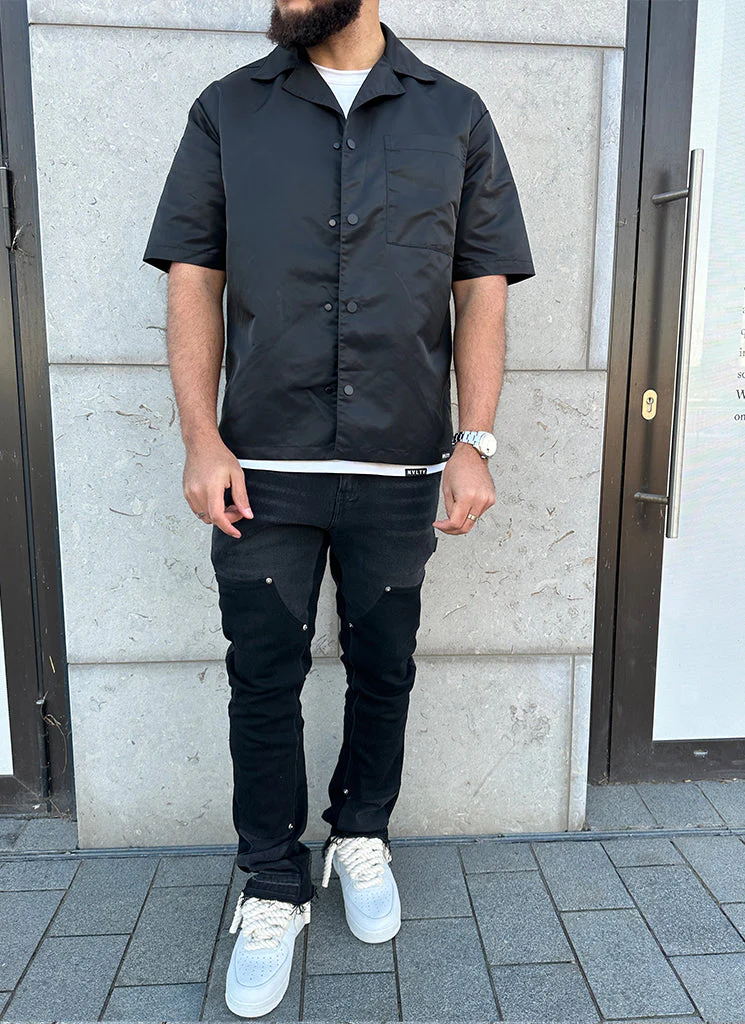 Vintage Flare Carpenter Jeans - Black - Image 9