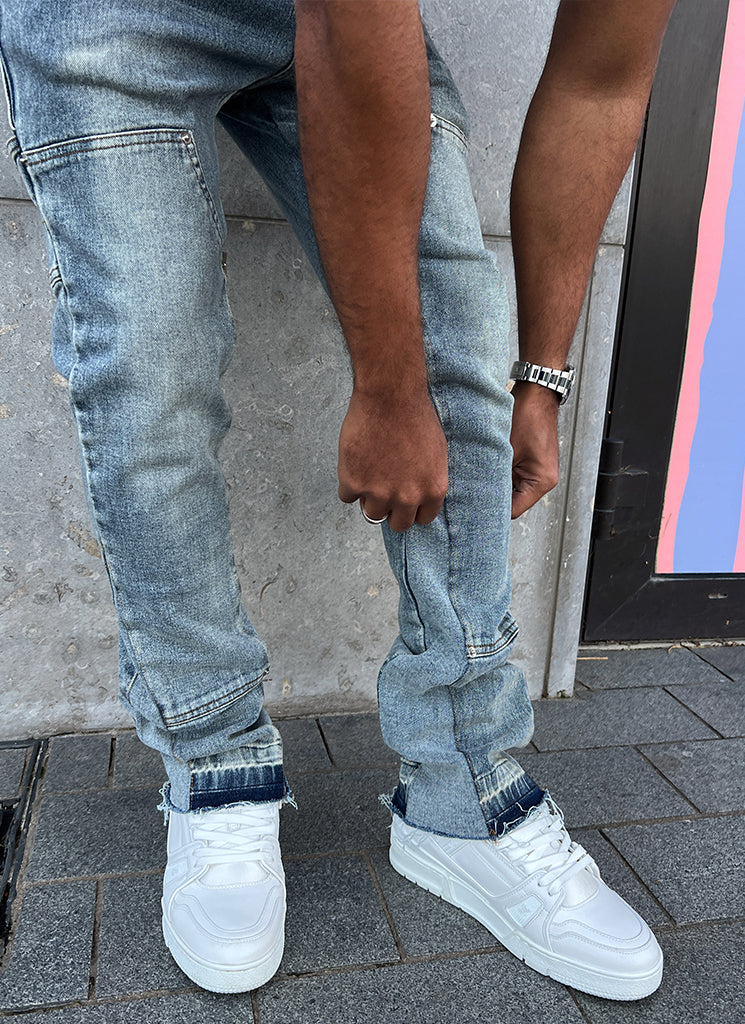 Vintage Flare Carpenter Jeans - Blue - Image 5