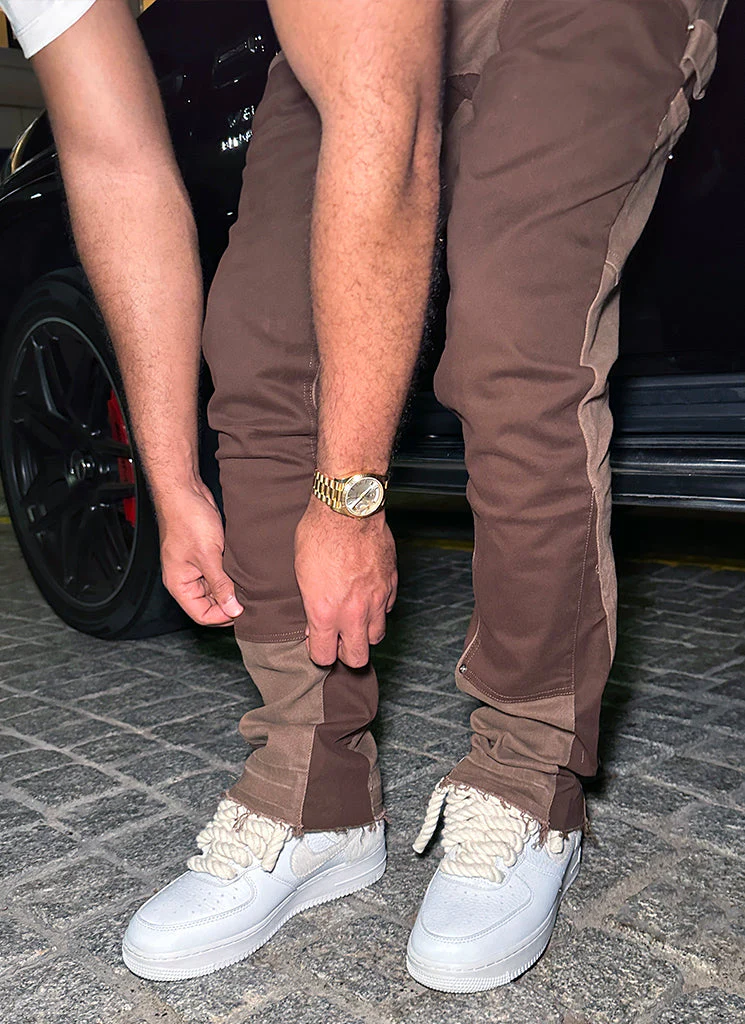 Vintage Flare Carpenter Jeans - Brown - Image 6