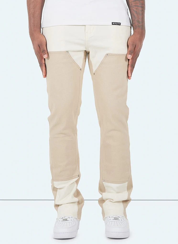 Vintage Flare Carpenter Jeans - Stone