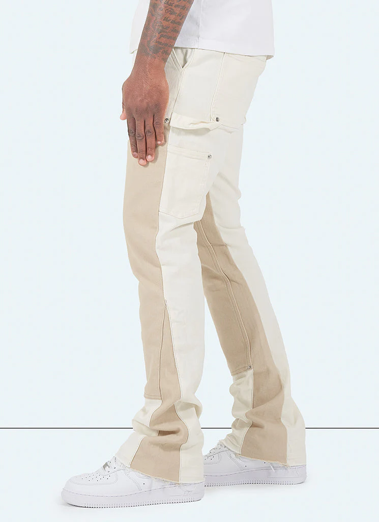 Vintage Flare Carpenter Jeans - Stone - Image 5
