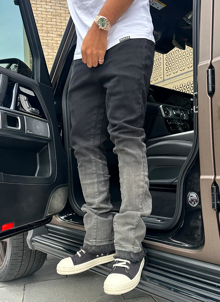 Vintage Flare Deep Fade Jeans - Black - Image 12
