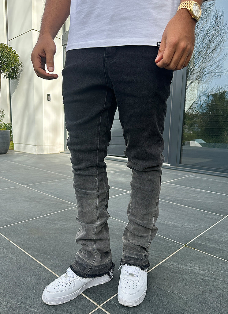 Vintage Flare Deep Fade Jeans - Black - Image 13
