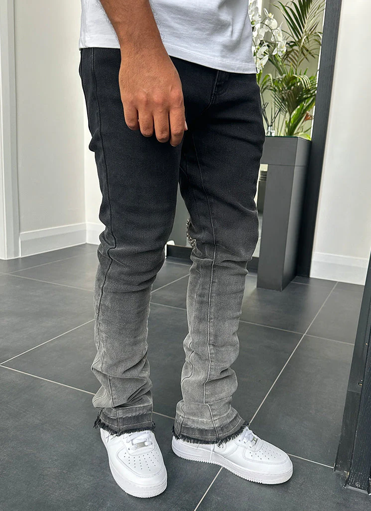 Vintage Flare Deep Fade Jeans - Black - Image 15